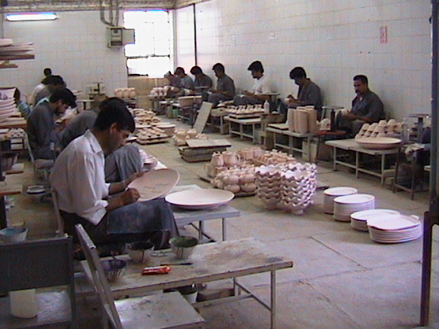 Pottery Work Shop - Maybod, Yazd 2002, by Behnaz Jalili