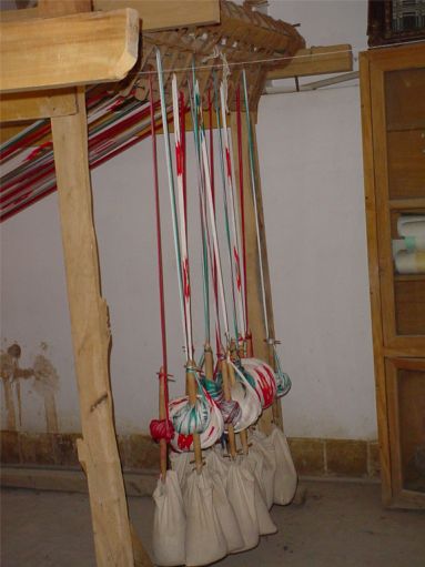 Shahrbafi (Textile Weaving) Display at Alexander's Prison - Yazd / 18th October 2001