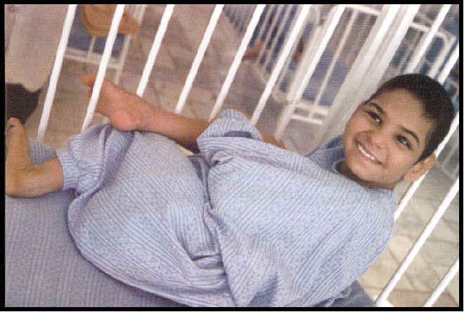 A Disabled Child at the Children's Care Unit