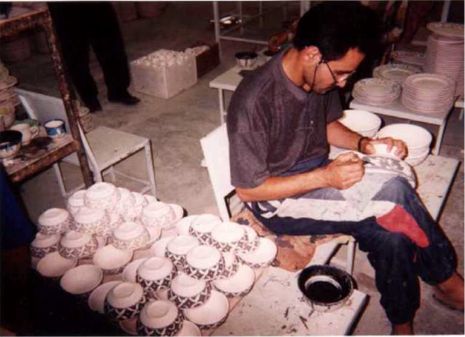 Ceramics Artisan at Work - Ardakan, Yazd 2001