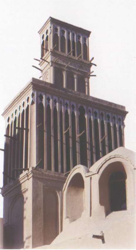 Wind Tower (Badgir) at The Aqazadeh's house - Abarghu