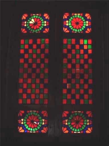 Dowlatabad Garden's Stained Glass Door - 19th October 2001