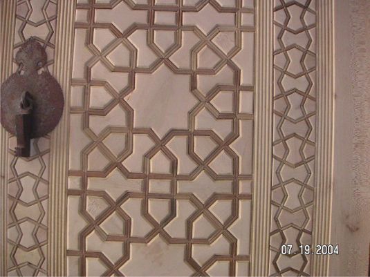 Geometric Decorations Detail on Door - Yazd by Husein Hemmati July 2004